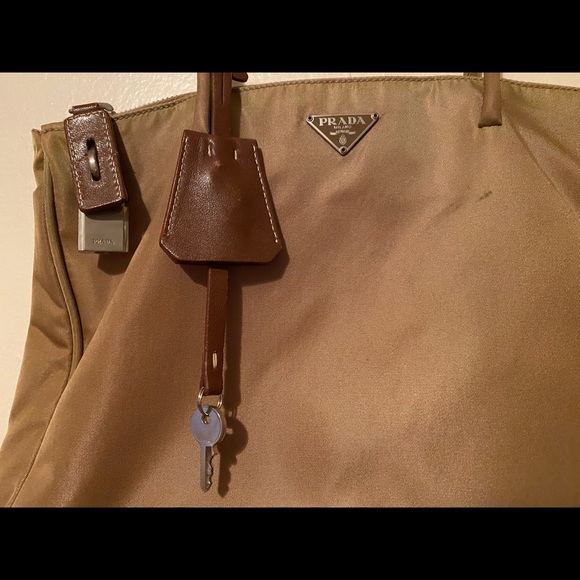 Prada Nylon Tote, Olive - Picture 3 of 12